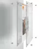 Marco de pared de acrílico transparente para póster A4 Nobo Premium Plus