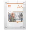 Marco de pared de acrílico transparente para póster A5 Nobo Premium Plus