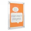 Soporte de pared de acrílico transparente para marcos de póster intercambiables A4 Nobo Premium Plus