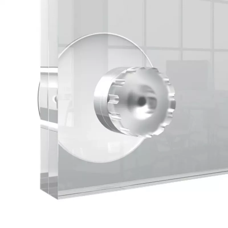 Soporte de pared de acrílico transparente para marcos de póster intercambiables A4 Nobo Premium Plus