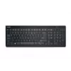 Teclado Kensington AdvanceFit inalámbrico negro Bélgica, tamaño completo (100%), inalámbrico, RF inalámbrico, AZERTY, negro