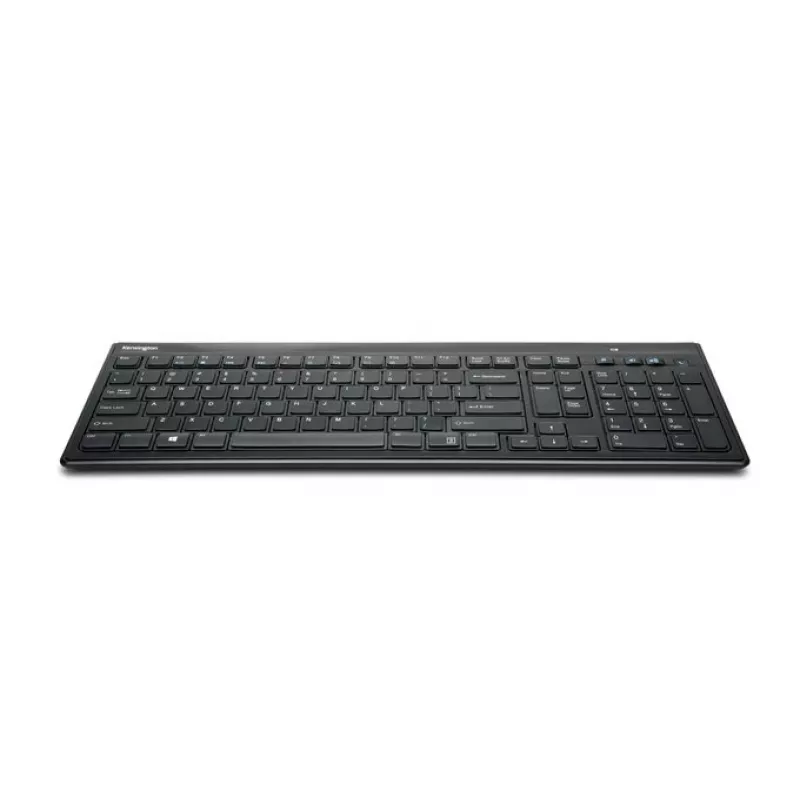 Teclado Kensington AdvanceFit inalámbrico negro Bélgica, tamaño completo (100%), inalámbrico, RF inalámbrico, AZERTY, negro