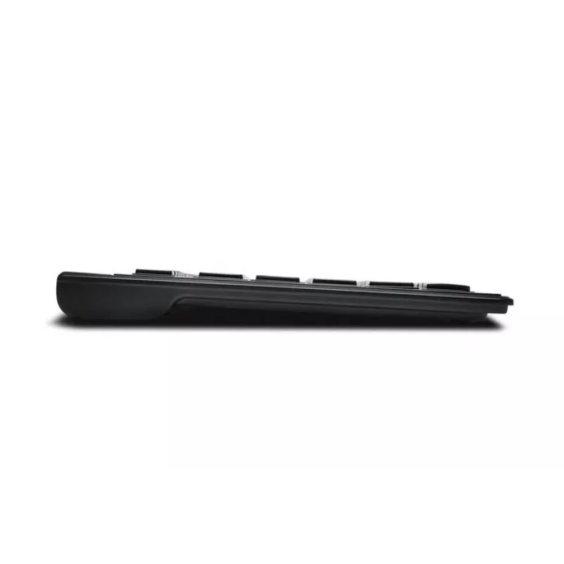 Teclado Kensington AdvanceFit inalámbrico negro Bélgica, tamaño completo (100%), inalámbrico, RF inalámbrico, AZERTY, negro