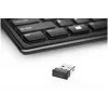 Teclado Kensington AdvanceFit inalámbrico negro Bélgica, tamaño completo (100%), inalámbrico, RF inalámbrico, AZERTY, negro