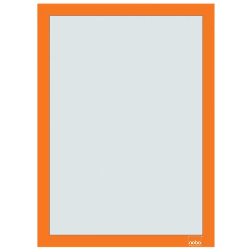Soporte adhesivo magnético para póster A4 Nobo, naranja