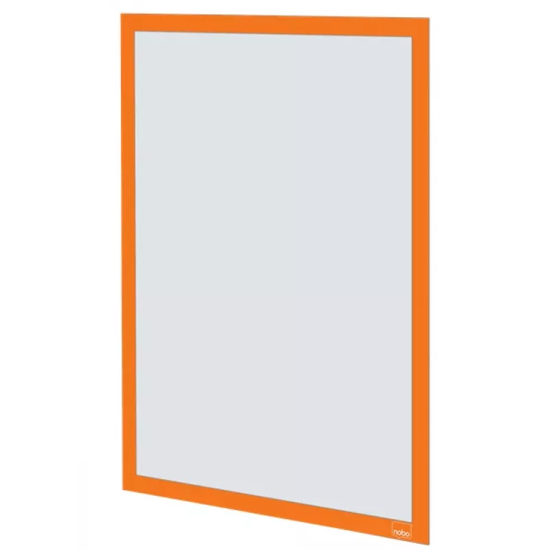 Marco adhesivo magnético para póster A3 Nobo, naranja, A3, naranja, vertical/horizontal, 235 mm, 10 mm, 450 mm