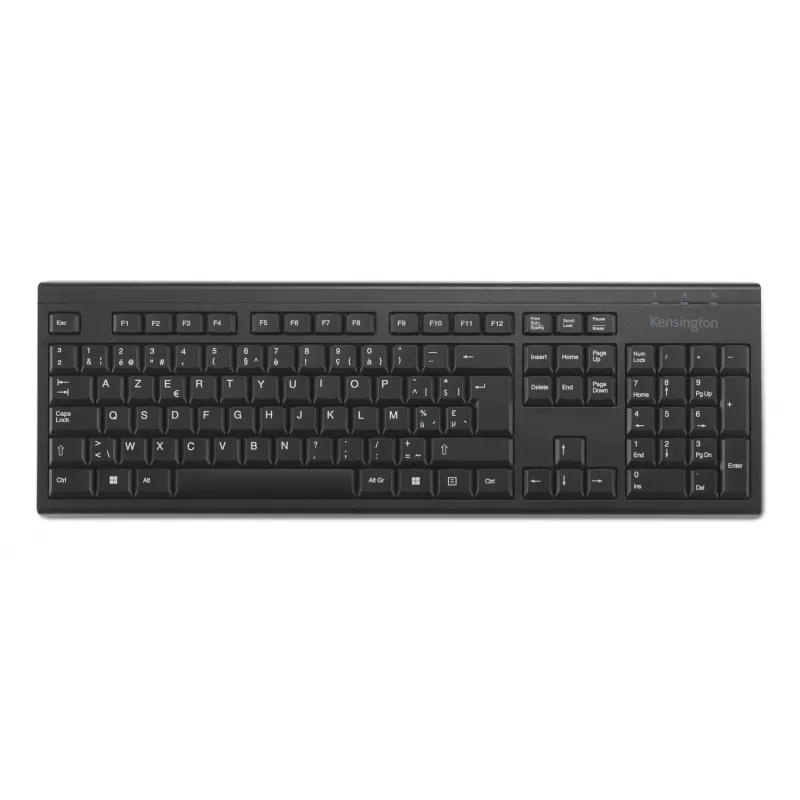 Kensington K75561BE, tamaño completo (100%), inalámbrico, RF inalámbrico, membrana, AZERTY, negro