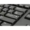 Kensington K63727BE, tamaño completo (100%), con cable, USB, membrana, AZERTY, negro