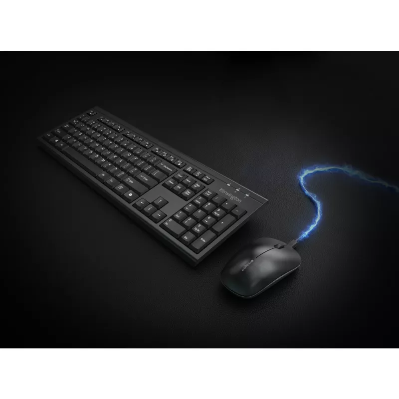 Kensington K75560BE, inalámbrico, RF inalámbrico + Bluetooth, membrana, AZERTY, negro, ratón incluido