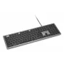 Teclado con cable Kensington KB515 EQ USB-C/USB-A, tamaño completo (100%), con cable, USB, interruptores de tijera, QWERTY, gris