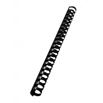 Leitz Lomo de plástico 19 mm comBIND, negro, 180 hojas, plástico, A4, 1,9 cm, 1,9 cm
