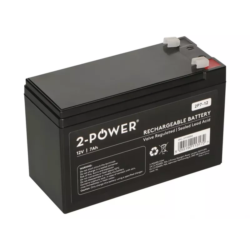 Batería para SAI 2-Power 2P7-12 batería de plomo-ácido (VRLA) 12 V 7 Ah
