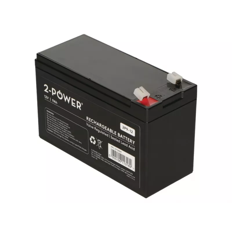 Batería para SAI 2-Power 2P9-12 batería de plomo-AGM (VRLA) 12 V 9 Ah