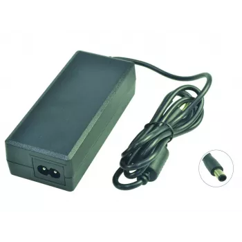 Adaptador de CA 2-Power 19.5V 4.62A 90W incl. cable de alimentación, 19.5 V, Dell Latitude D600, negro, 57 mm, 131 mm, 32 mm