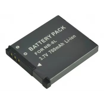 2-Power batería para cámara digital 3,7 V 700 mAh, 700 mAh, 3,7 V, litio-ion (Li-Ion)