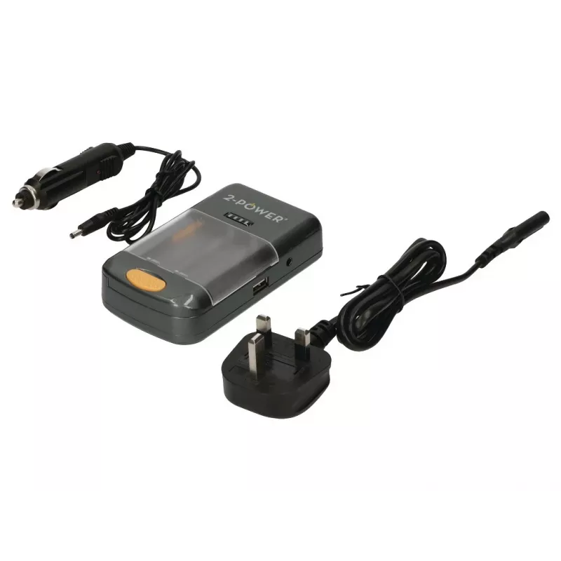 2-Power cargador universal de cámara – venta al por menor, iones de litio (Li-Ion), níquel-metal hidruro (NiMH), AA, AAA