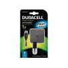 Duracell Cargador de teléfono/tablet 2.4A, Interior, CA, 5 V, 2,4 A, Negro
