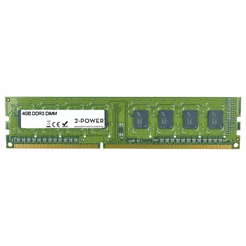 2-Power Memoria DIMM 4GB DDR3 1333MHz, 4 GB, 1 x 4 GB, DDR3, 1333 MHz, DIMM de 240 pines, Verde