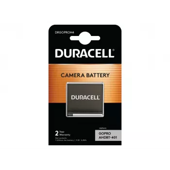 Duracell Batería para cámara – sustituye a la batería GoPro Hero 4, GoPro, 1160 mAh, 3,8 V, Iones de litio (Li-Ion)
