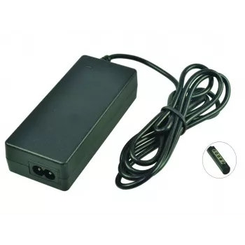 2-Power Adaptador de CA 12V 45W con cable de alimentación, Interior, 110-240 V, 45 W, 12 V, 3,6 A, Negro