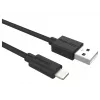 Duracell cable de sincronización/carga 2 metros negro, 2 m, USB A, Lightning, 2.0, negro
