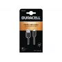 Duracell cable de sincronización/carga 2 metros negro