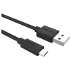Duracell cable de sincronización/carga 2 metros negro