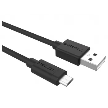 Duracell cable de sincronización/carga 2 metros negro
