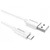 Duracell cable de sincronización/carga 2 metros blanco, 2 m, USB A, Micro-USB A, 2.0, blanco