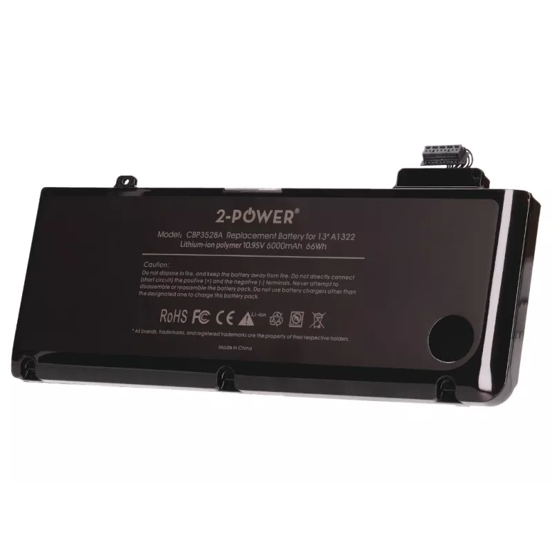 2-Power 10,95 V 6000 mAh batería de portátil Li-Polymer, batería, Apple MacBook Pro 13