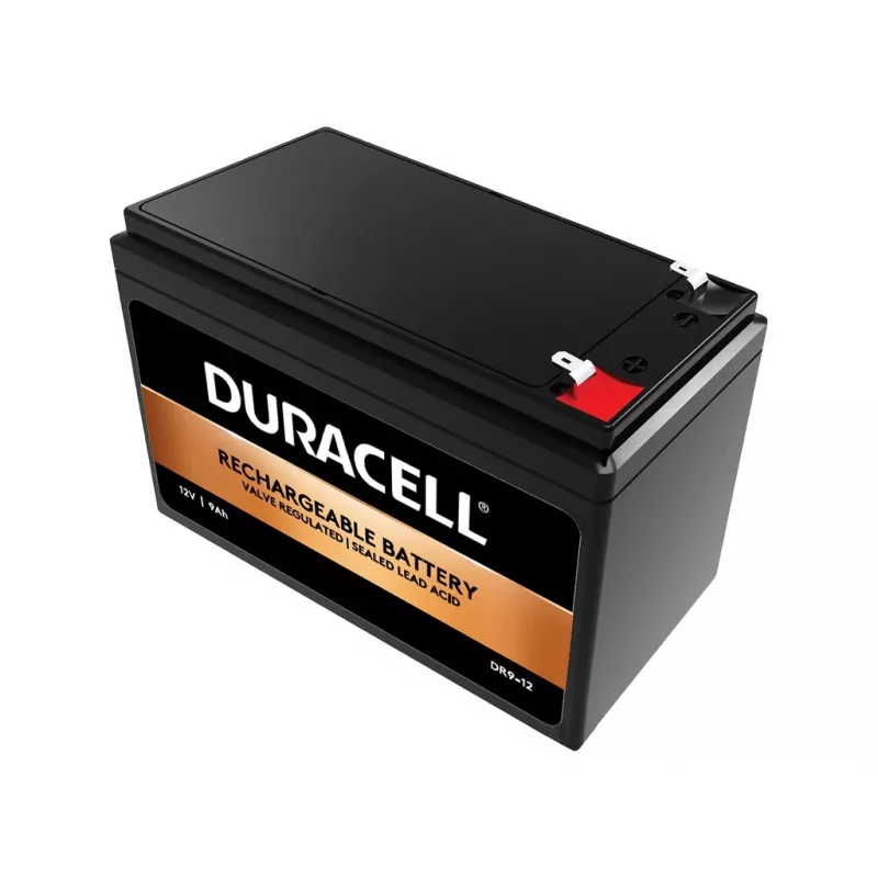 Batería VRLA Duracell 12V 9Ah, plomo-ácido sellada (VRLA), 12 V, 9 Ah, 9000 mAh, 108 Wh, 2,4 kg