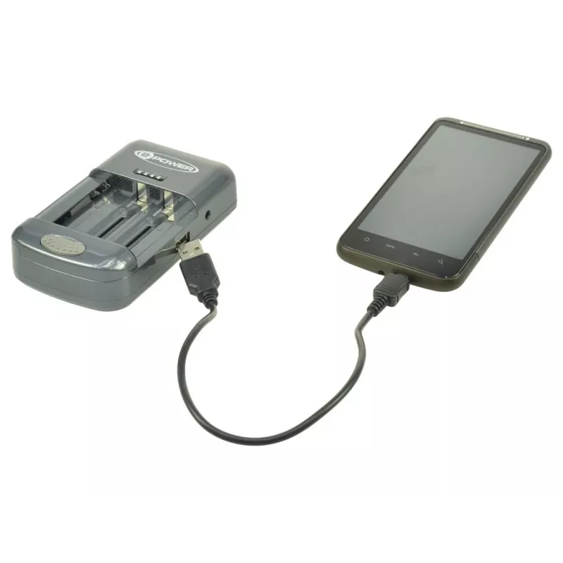 Cargador universal de baterías de cámara 2-Power, para comercio minorista, litio-ión (Li-Ion), AA, AAA, no