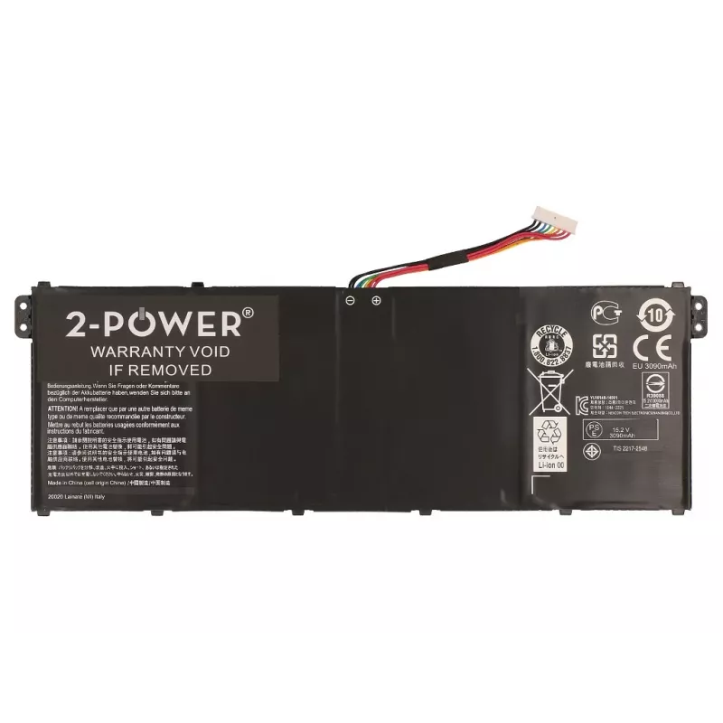 Batería para portátil 2-Power 15,2 V 3220 mAh Li-Polymer, batería