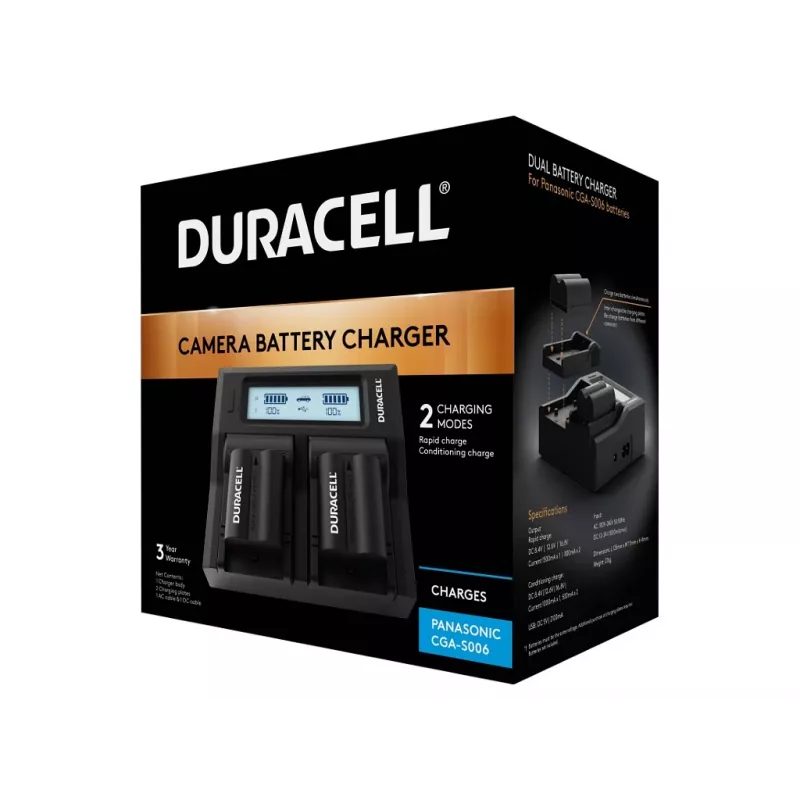 Cargador de baterías Duracell DRP6116