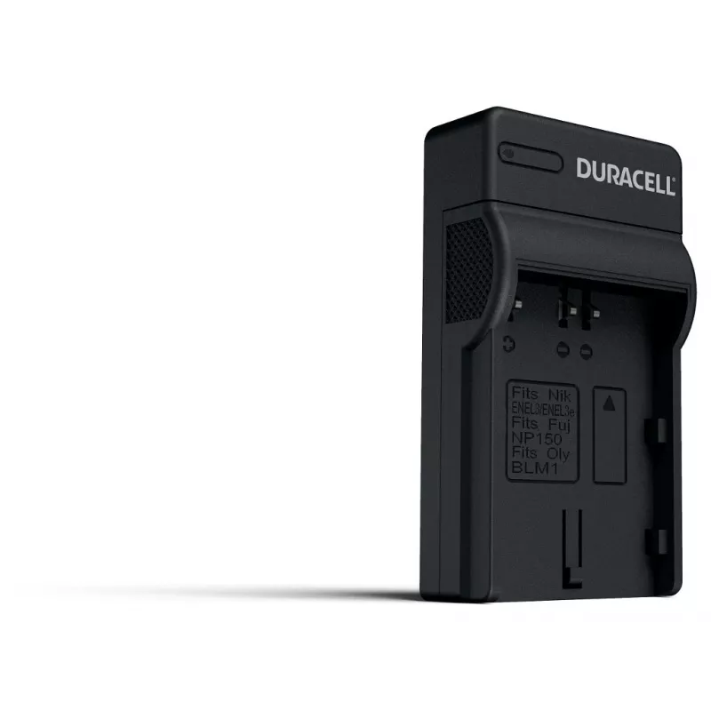 Cargador de batería para cámara digital Duracell, USB, cargador de interior, Nikon EN-EL3e, FujiFilm NP-150, negro, 5 V, 5 V