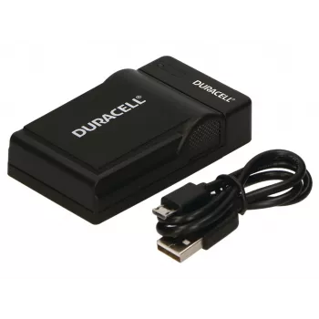 Cargador para cámara digital Duracell, USB, cargador de interior, Panasonic CGA-S005, S007, S008, negro, 5 V, 5 V