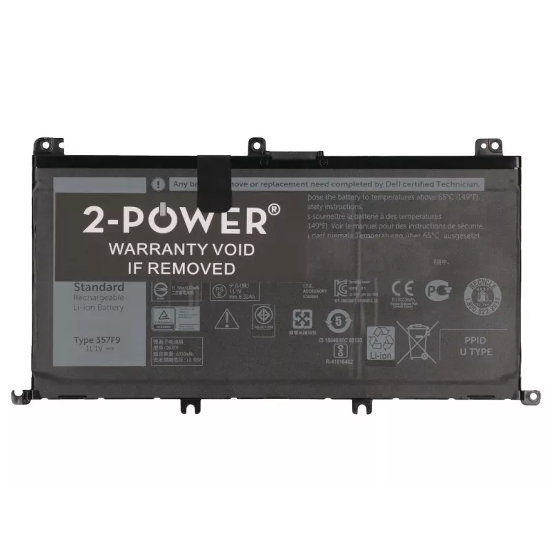 Batería para portátil 2-Power 11,1 V 74 Wh Li-Polymer, batería