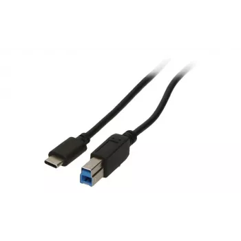 Cable USB 2-Power CAB5014A 1 m USB-C USB-B negro
