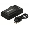 Cargador de batería para cámara digital Duracell, USB, cargador de interior, Sony NP-F550, NP-FM500H, NP-FM50, negro, 5 V, 5 V