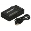 Cargador para cámara digital Duracell, USB, cargador de batería de interior, negro, 5 V, 5 V, 5 V