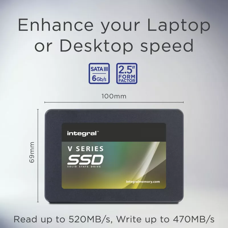 Integral 480GB SSD 2,5 pulgadas SATA 3 R-520MB/s W-470MB/s TBW 150 V SERIES 2