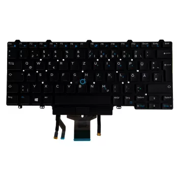 Origin Storage teclado de portátil Lat 7370 alemán 83 teclas retroiluminado Single Point