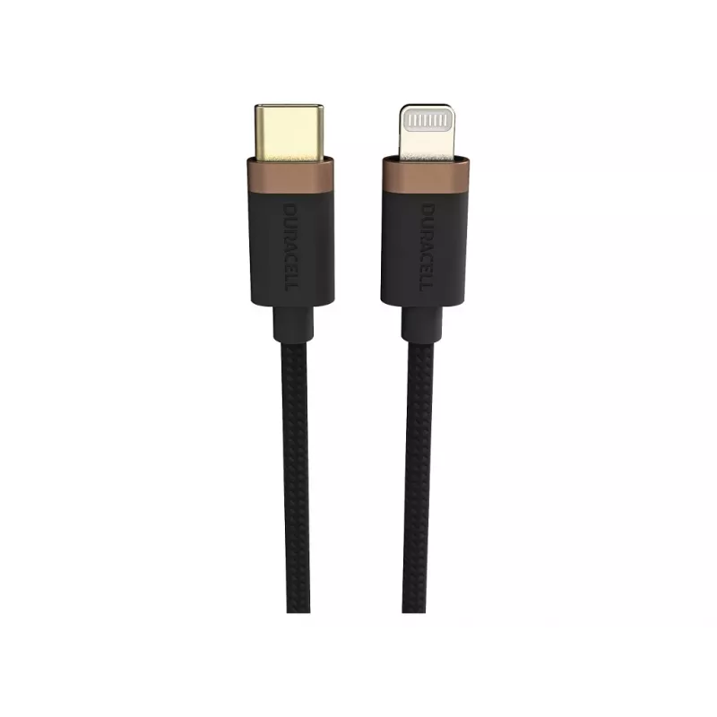 Duracell USB9022A cable Lightning negro