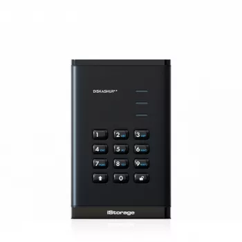 iStorage diskAshur³ 4 TB Negro | Disco duro portátil seguro | Conforme FIPS 140-3 Nivel 3 | Common Criteria EAL 5+ | Protegido por PIN | Cifrado por hardware AES-XTS de 256 bits | Conforme RGPD, TAA | Resistente al polvo y al agua |