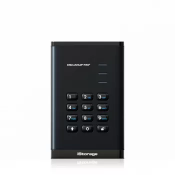 iStorage diskAshur PRO3 SSD 256-Bit 2 TB FIPS 140-3 Nivel 3, 2 TB, 2,5 pulgadas, USB Type-A / USB Type-C, 3.2 Gen 1 (3.1 Gen 1), 448 MB/s, Negro