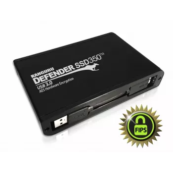 iStorage Kanguru Defender SSD350 2 TB | Certificada FIPS 140-2 | Unidad de estado sólido con cifrado por hardware | 2,5 pulgadas externa | SATA (SATA/600) | Conforme TAA