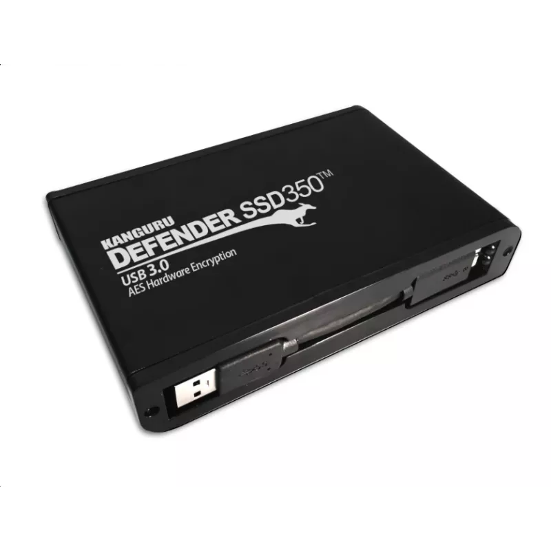 iStorage Kanguru Defender SSD350 2 TB | Certificada FIPS 140-2 | Unidad de estado sólido con cifrado por hardware | 2,5 pulgadas externa | SATA (SATA/600) | Conforme TAA
