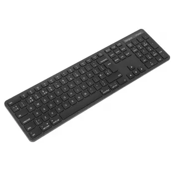 Targus EcoSmart AKB873FR Teclado Universal RF Wireless + Bluetooth AZERTY Francés Negro