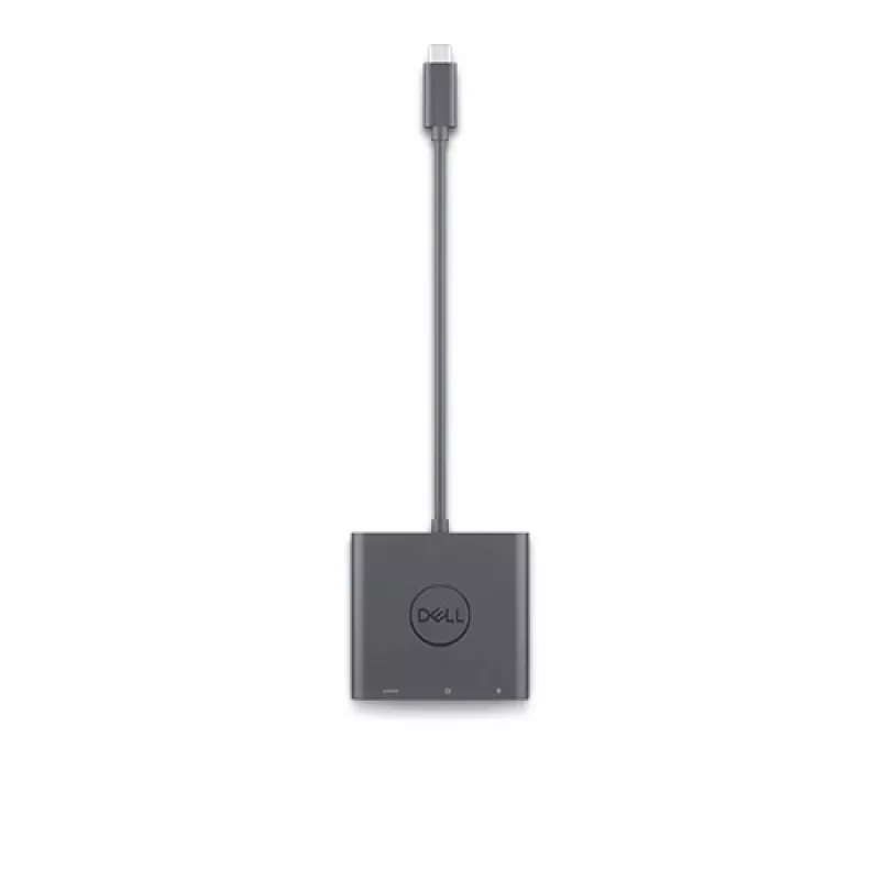 DELL Adaptador USB-C a HDMI/DP con Power Pass-Through, Con cable, USB 3.2 Gen 2 (3.1 Gen 2) Type-C, Negro, 3840 x 2160 píxeles, Dell, 3840 x 2160 píxeles