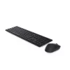 DELL Pro Teclado y ratón - KM5221W - Pan-Nórdico (QWERTY) - Negro